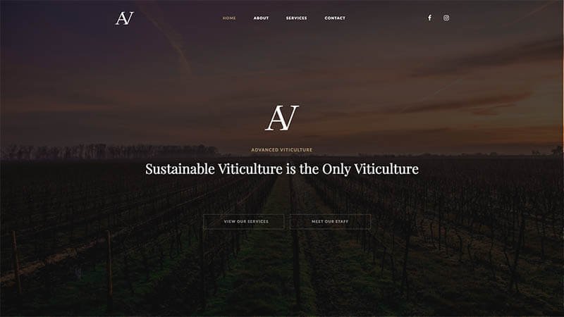 Advanced Viticulture Website Designed and Developed by WebSonoma